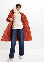 Prošívaný oversize kabát, bonprix