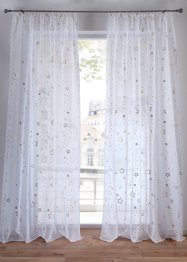 Záclona s lesklým potiskem a recyklovaným polyesterem (1 ks), bpc living bonprix collection