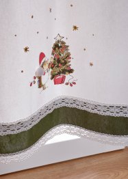 Vitrážková záclona z organické bavlny s motivem ježka, bpc living bonprix collection