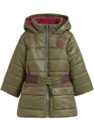 Dívčí zimní bunda s páskem a podšívkou, bpc bonprix collection