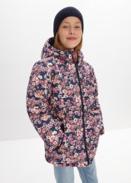 Dívčí zimní bunda s květinovým potiskem, vodoodpudivá a větruodolná, bpc bonprix collection