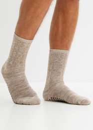 Ponožky na doma s protiskluzovou podrážkou (2 páry v balení), bpc bonprix collection