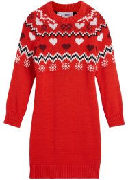 Dívčí pletené šaty s norským vzorem, bpc bonprix collection