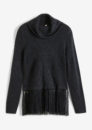 Pletený svetr s třásněmi, BODYFLIRT boutique
