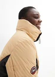 Krátký outdoorový kabát s umělou kožešinou, voděodolný, bonprix