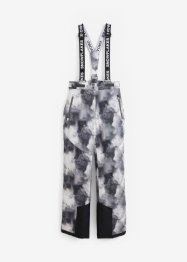 Funkční lyžařské termo kalhoty s odnímatelnými šlemi, nepromokavé, Straight, bpc bonprix collection