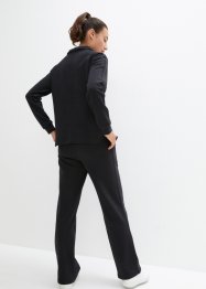 Joggingová mikina s límečkem a široké kalhoty (2dílná souprava), bpc bonprix collection