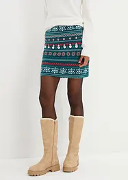 Minisukně s norským vzorem, ze směsi bavlny a elastanu, bonprix