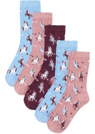 Dětské ponožky (5 párů) s vlnkovým lemem, bpc bonprix collection