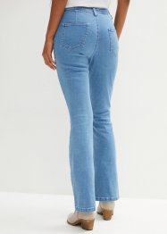 Strečové Bootcut džíny High-Waist s bříško stahujícím pohodlným pasem, dlouhé, bpc bonprix collection