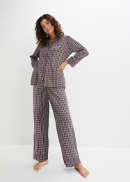 Tkané pyžamo Oversized s knoflíky, bpc bonprix collection