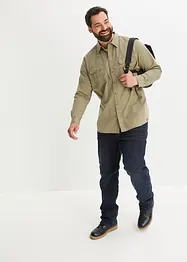 Strečové termo džíny Straight s pohodlným pasem, Relaxed Fit, bonprix