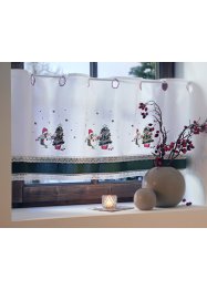 Vitrážková záclona z organické bavlny s motivem ježka, bpc living bonprix collection