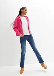Bootcut džíny Mid Waist, strečové, bonprix