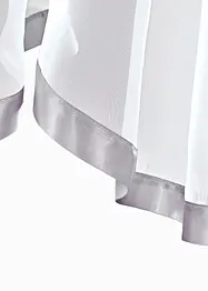 Průhledná zvlněná záclona se saténovou stuhou na lemu a recyklovaným polyesterem, bonprix
