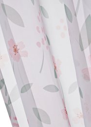 Záclona s květovým potiskem a řasící páskou (2 ks), bpc living bonprix collection
