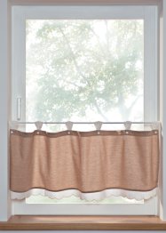 Jednobarevná vitrážková záclona z organické bavlny, bpc living bonprix collection