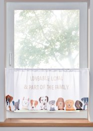 Vitrážková záclona s psím motivem, bpc living bonprix collection