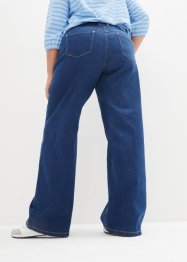Strečové džíny s širokými nohavicemi a pohodlnou pasovkou, bonprix