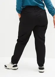 7/8 keprové kalhoty s pohodlnou High-Waist pasovkou, Straight, bonprix