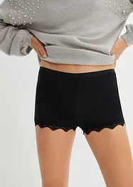 Dámské boxerky z lehké bavlny s krajkou (3 ks v balení), bonprix