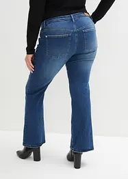 Bootcut džíny Mid Waist, strečové, bonprix