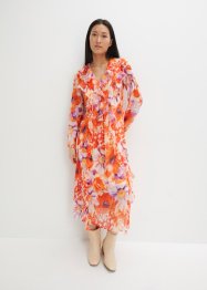 Šifónové šaty s volány, z recyklovaného polyesteru, bpc selection