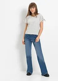 Džíny Bootcut, Mid Waist, organická bavlna, bonprix