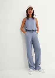 Velmi měkký Scuba jumpsuit, široké nohavice, rychleschnoucí, bonprix