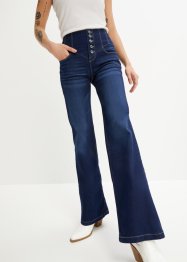Zvonové džíny s vysokým pasem, z recyklovaného polyesteru, RAINBOW