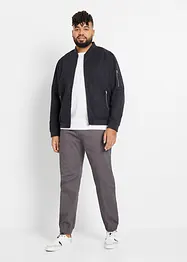 Relaxed Fit strečové chino kalhoty bez zapínání, Straight, bonprix