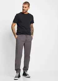 Relaxed Fit strečové chino kalhoty bez zapínání, Straight, bonprix