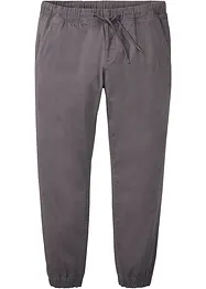Relaxed Fit strečové chino kalhoty bez zapínání, Straight, bonprix
