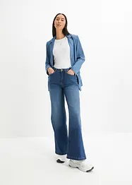 Wide Leg džíny High Waist, organická bavlna, bonprix