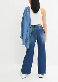 Wide Leg džíny High Waist, organická bavlna, bonprix