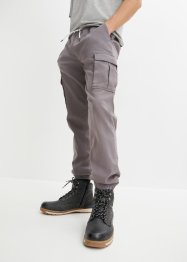 Slim Fit strečové kalhoty bez zapínání s caro kapsami, Straight, RAINBOW