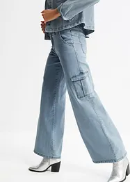 Extra široké cargo džíny, Mid Waist, bonprix