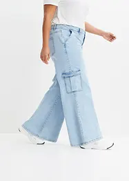 Extra široké cargo džíny, Mid Waist, bonprix