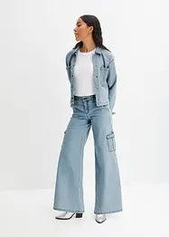 Extra široké cargo džíny, Mid Waist, bonprix