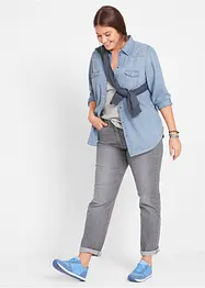 Strečové džíny Mid Waist, Straight, bonprix