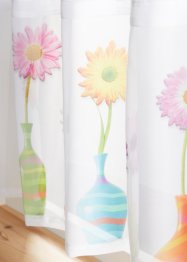 Vitrážková záclona s potiskem květin ve váze, bpc living bonprix collection