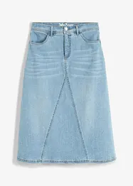 Strečová džínová sukně, High Waist, bonprix