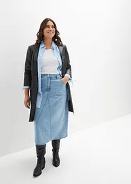 Strečová džínová sukně, High Waist, bonprix