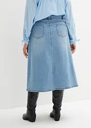 Strečová džínová sukně, High Waist, bonprix