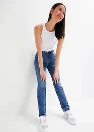 Straight džíny High Waist, malý podíl streče, bonprix