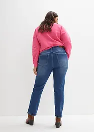 Straight džíny High Waist, malý podíl streče, bonprix