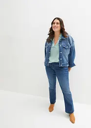 Bootcut džíny Mid Waist, strečové, bonprix