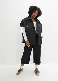 Funkční prošívaná oversize vesta, vodoodpudivá, bonprix