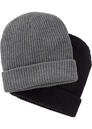 Pletená čepice (2 ks v balení), bonprix