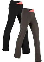 Bavlněné sportovní kalhoty, Bootcut (2 ks v balení), bonprix